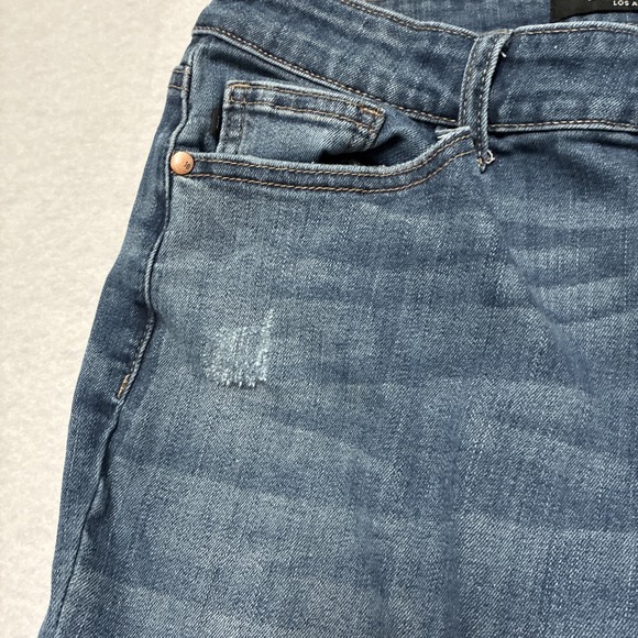 JUDY BLUE Boyfriend Fit Stretch Distressed Medium Wash Denim  Size 13/31 Women's - Picture 5 of 15